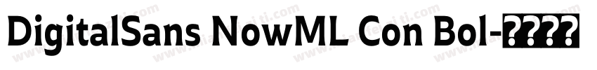DigitalSans NowML Con Bol字体转换